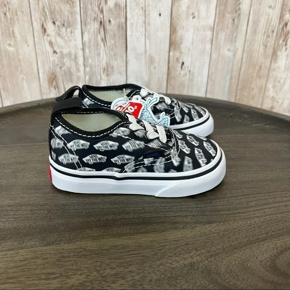Vans Authentic Blur Elastic Lace Sneaker Size 4.5 Toddler